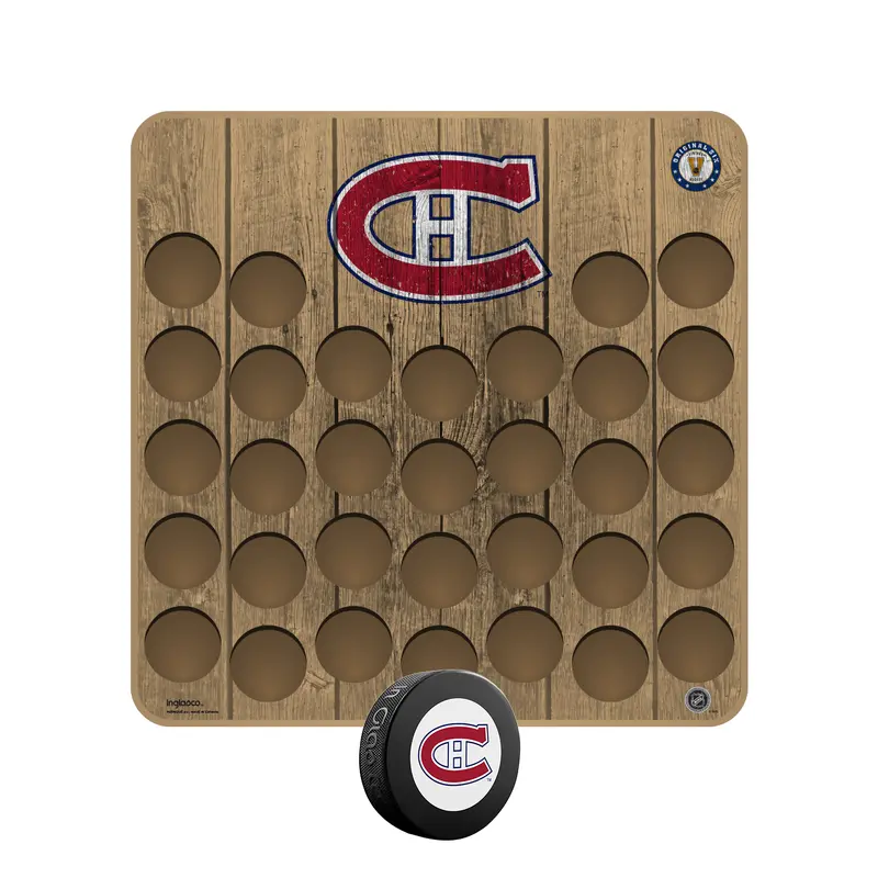NHL Vintage Montreal Canadiens Hockey Puck Wall Plaque