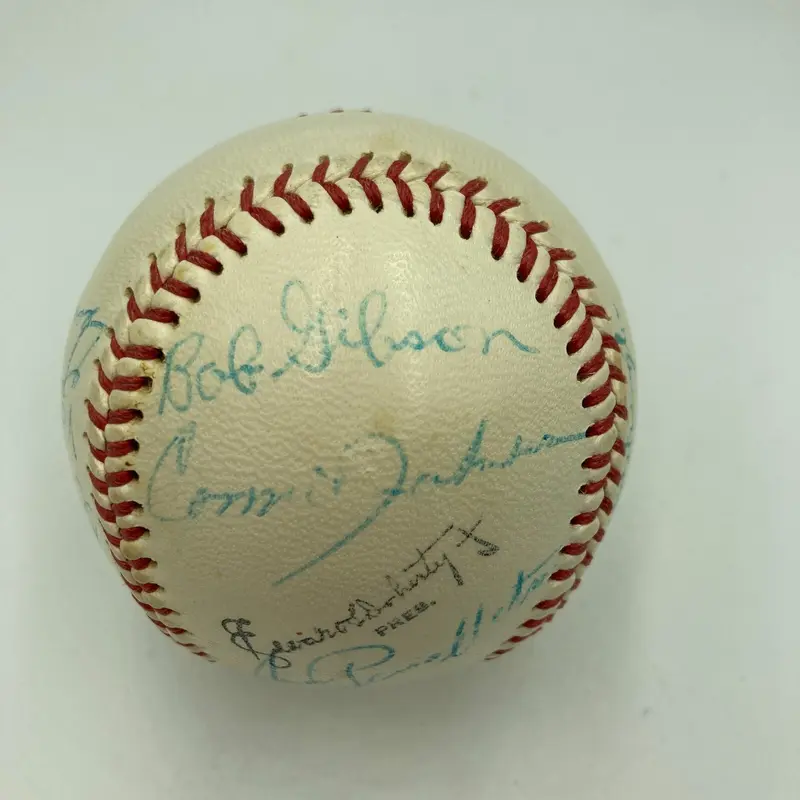 1957 Bob Gibson Pre Rookie Minor League Team Signed Baseball