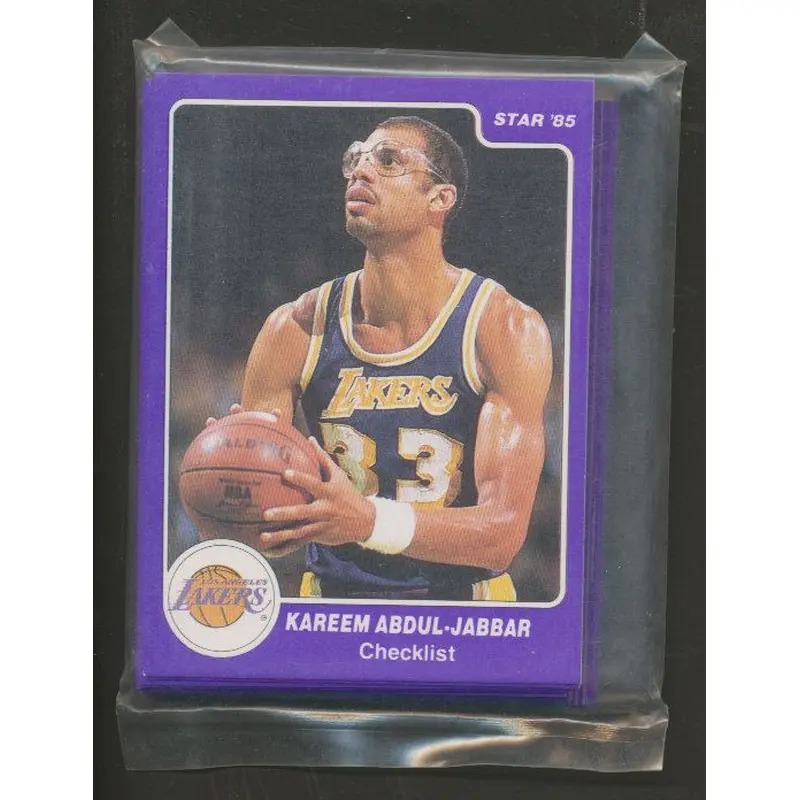 1985 Star Basketball Kareem Abdul-Jabbar Complete Bagged Set