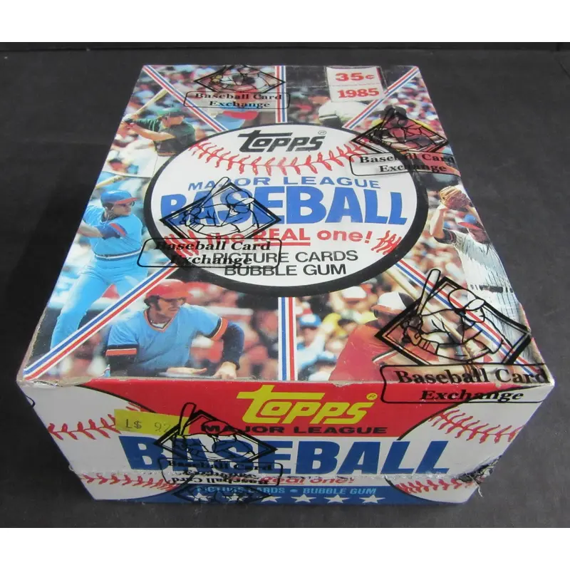 1985 Topps Baseball Unopened Wax Box (in 1981 Display) (BBCE)