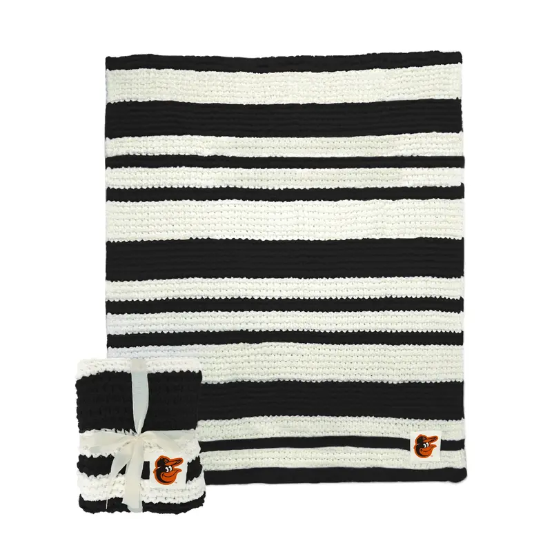 Baltimore Orioles Cable Knit Throw 50x60