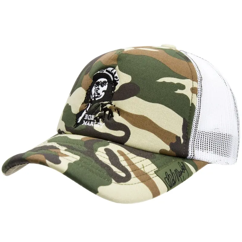 Bob Marley - Freedom Camo Trucker Cap