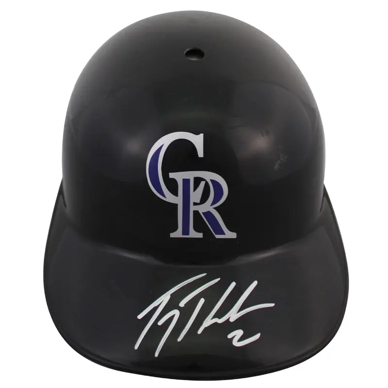Rockies Troy Tulowitzki Authentic Signed Replica Batting Helmet BAS #BR84241