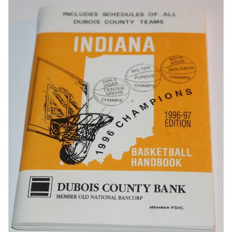 1996-97 Indiana Basketball Handbook