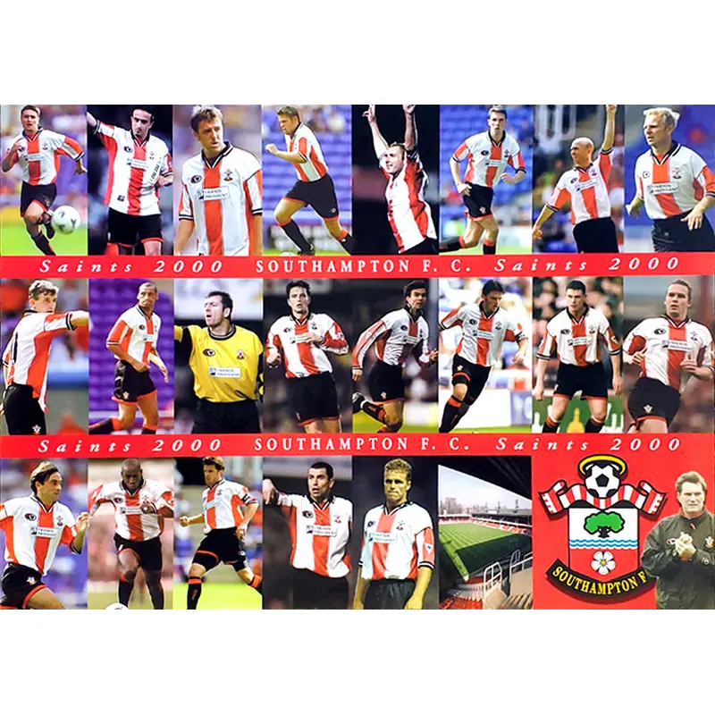 Southampton FC Saints 2000 EPL Football Team 21-Player-Action Poster - UK Posters