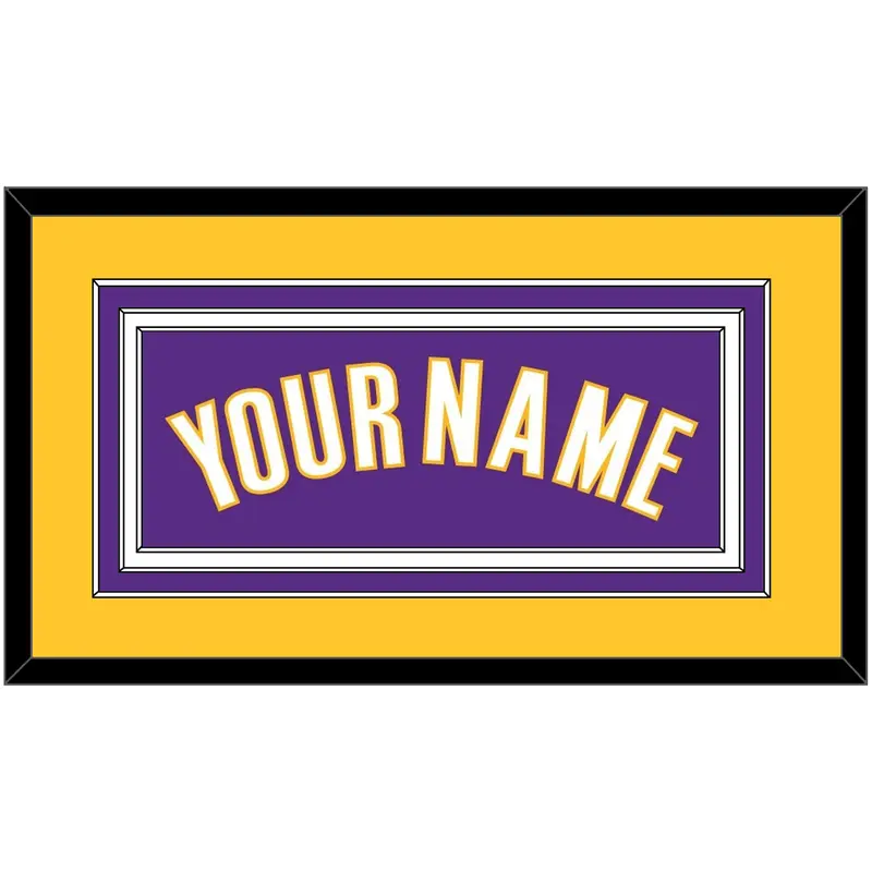 Los Angeles Name - Road Purple (1999-2004) - Triple Mat 3