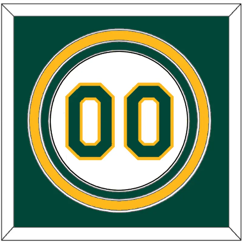 Oakland Number - Home White - Triple Mat 2
