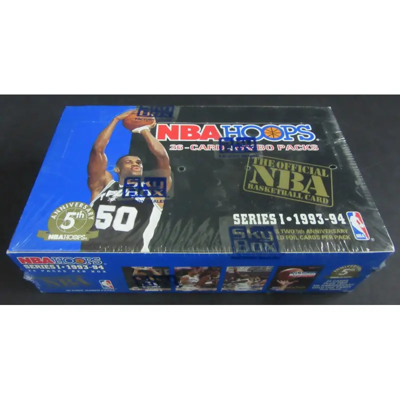 1993/94 Hoops Basketball Series 1 Jumbo Box (24/26)