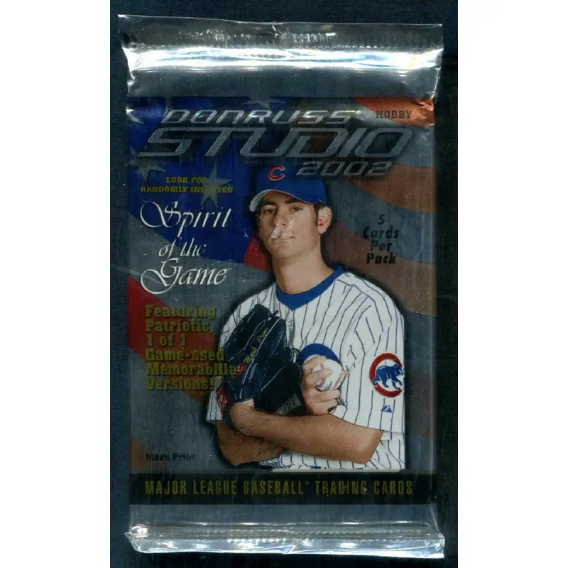 2002 Donruss Studio Baseball Unopened Pack (Hobby) (5)
