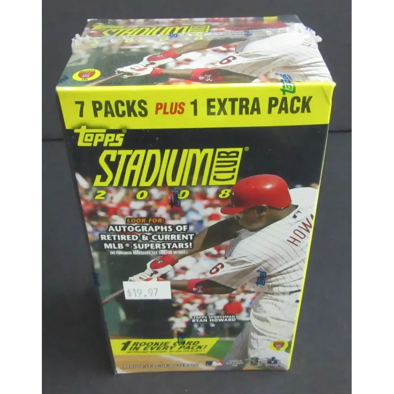 2008 Topps Stadium Club Baseball Blaster Box (8/5)