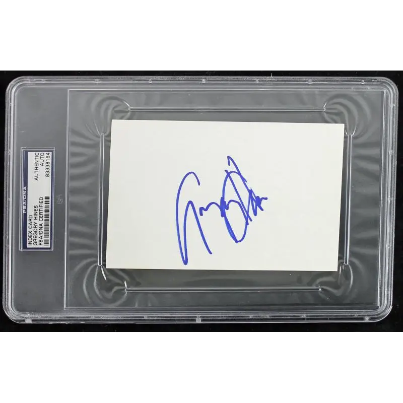 Gregory Hines Authentic Signed 4X6 Index Card Autographed PSA Slabbed #83338154