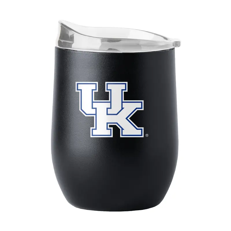 Kentucky 16oz Black Powder Coat Curved Beverage
