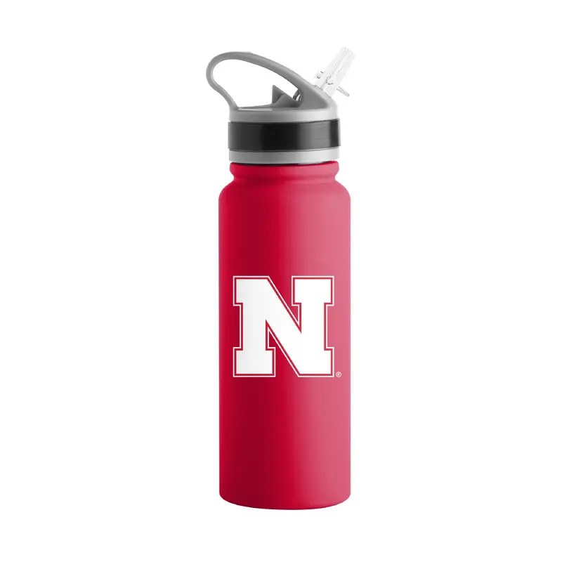 Nebraska 25oz Campus Color Letterman Stainless Single Wall Flip Top Bottle