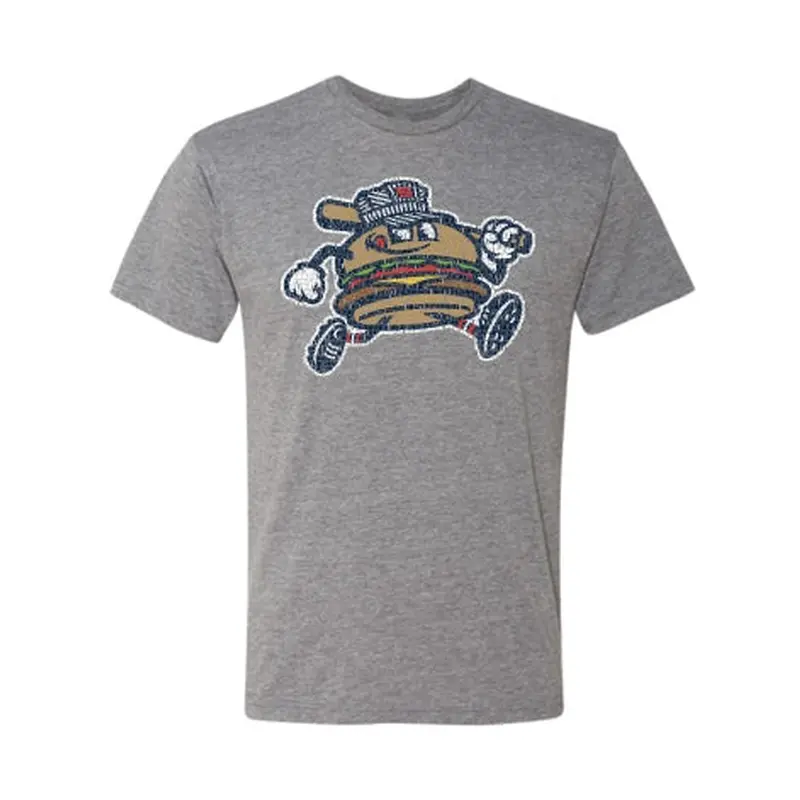 Adult Grey Spelled Out Chuck Tee