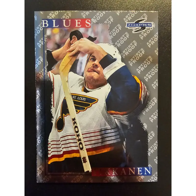 1995-96 Score - Artist's Proof Black Ice - Esa Tikkanen #123