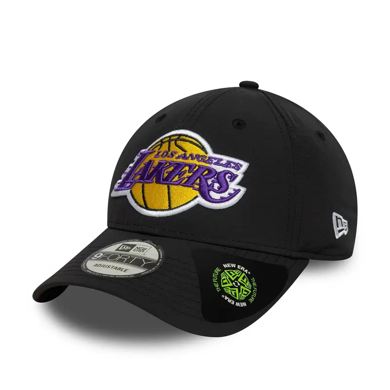 LA Lakers NBA Recycled Black 9FORTY Adjustable Cap