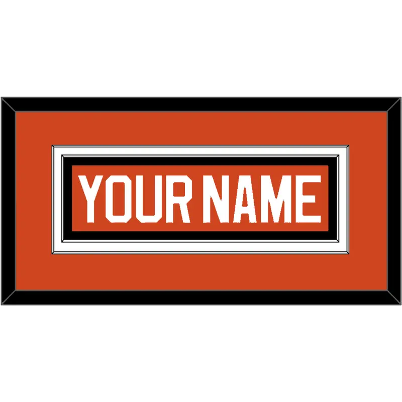 Philadelphia Nameplate - Reverse Retro Orange (2020-2021) - Double Mat 2