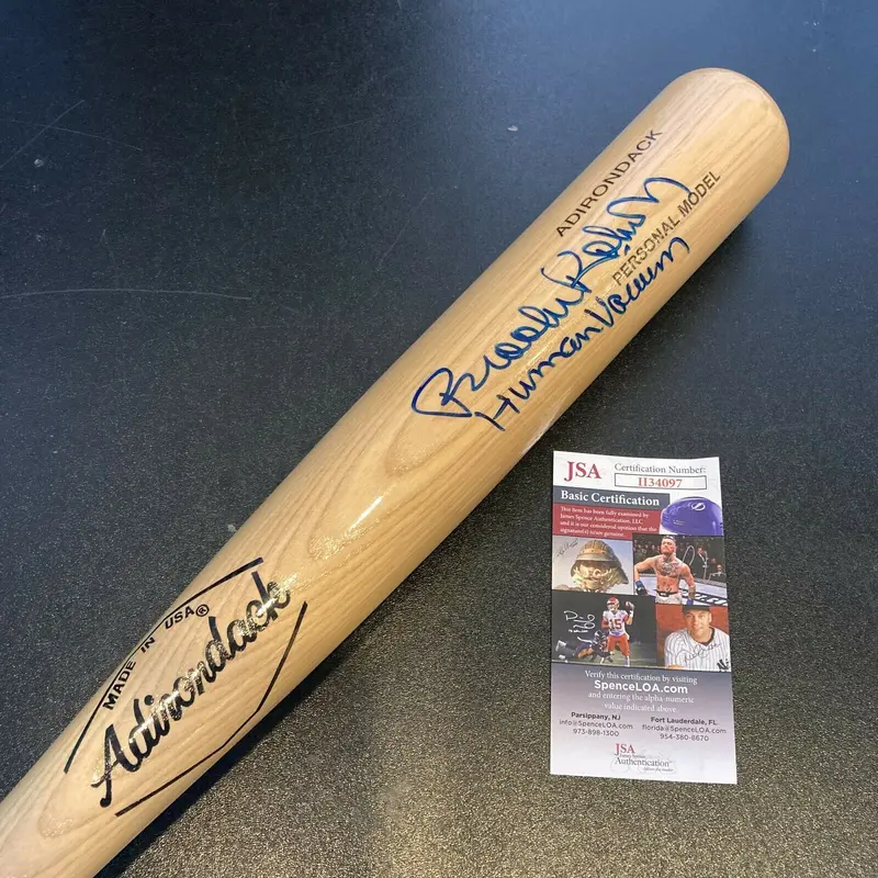 Brooks Robinson "Human Vacuum" Signed Adirondack Baseball Bat JSA COA