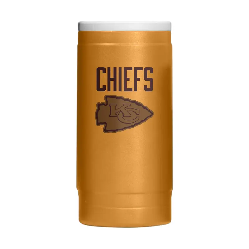 Kansas City Chiefs  Huddle Powder Coat Slim Can Coolie