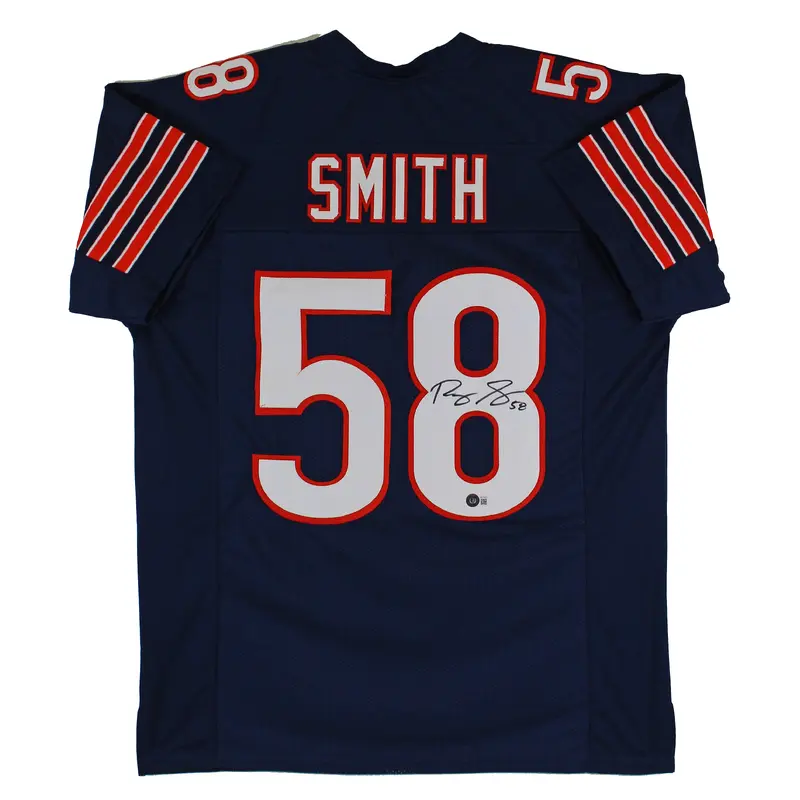 Roquan Smith Authentic Signed Navy Blue Pro Style Jersey Autographed BAS Wit
