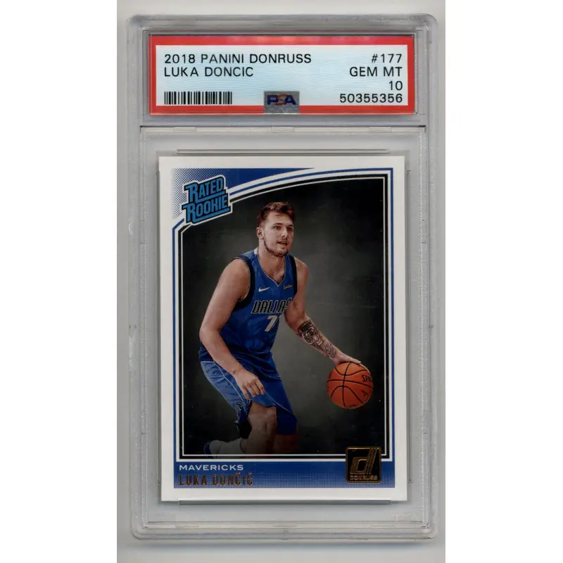 Luka Doncic 2018-19 Donruss Rookie #177 PSA 10 Gem Mint 5356