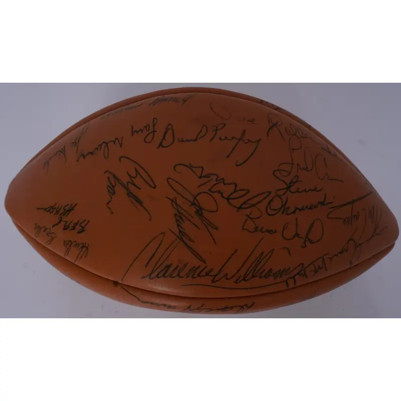 1975 Green Bay Packers Team Signed Wilson NFL Game Football Bart Starr Beckett