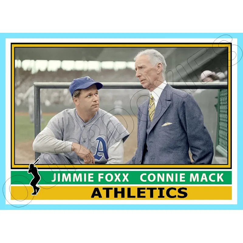 Jimmie Foxx Connie Mack 1976 Topps Custom Card - 4855