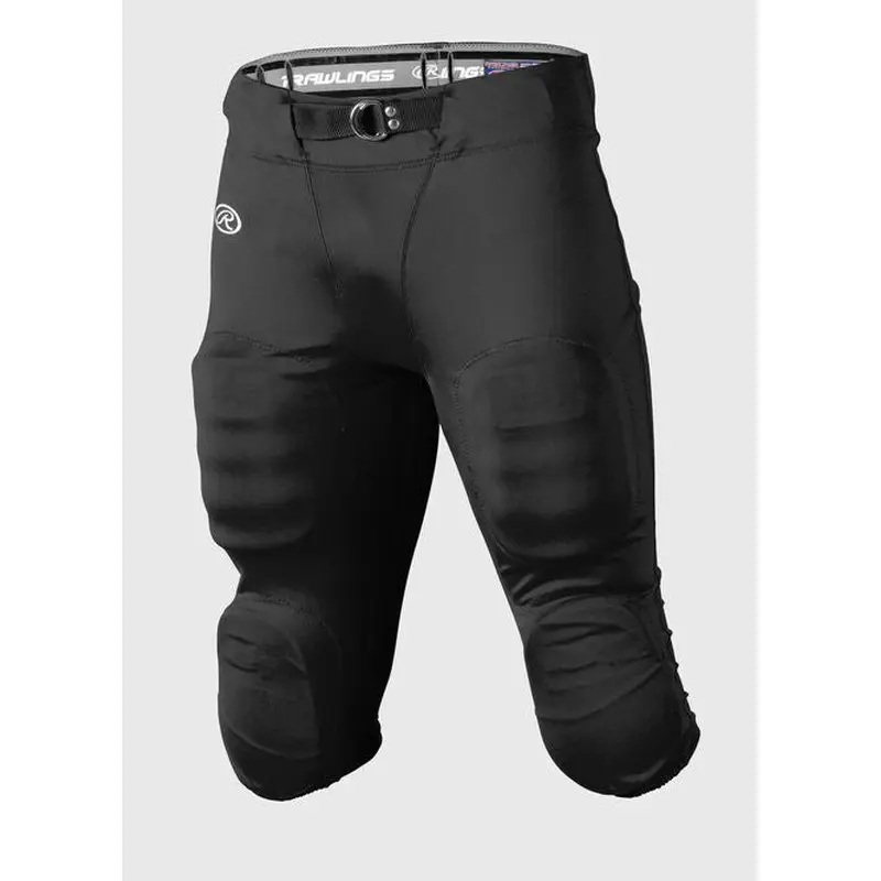 New Rawlings Slotted Football Pants Adult Size XL- Black (Pads not Included)