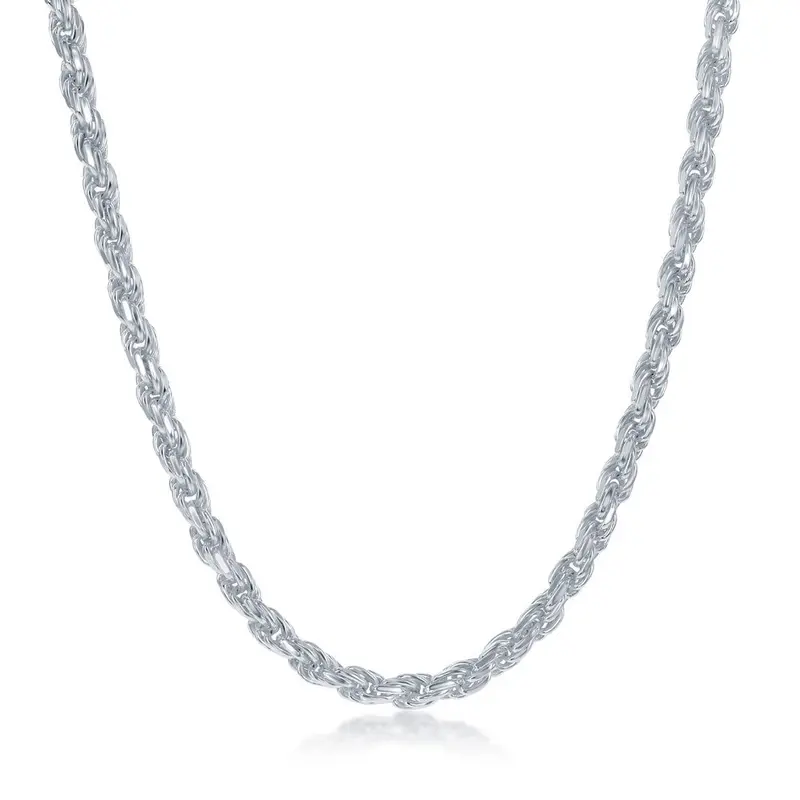 Sterling Silver 3.7mm Rope Chain