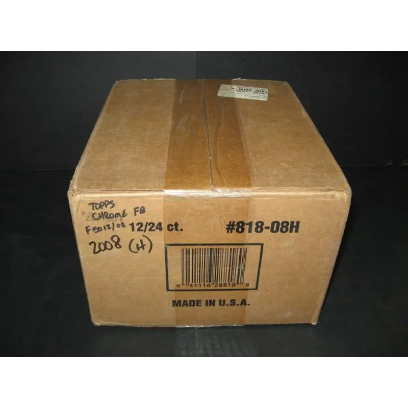 2008 Topps Chrome Football Case (Hobby) (12 Box)