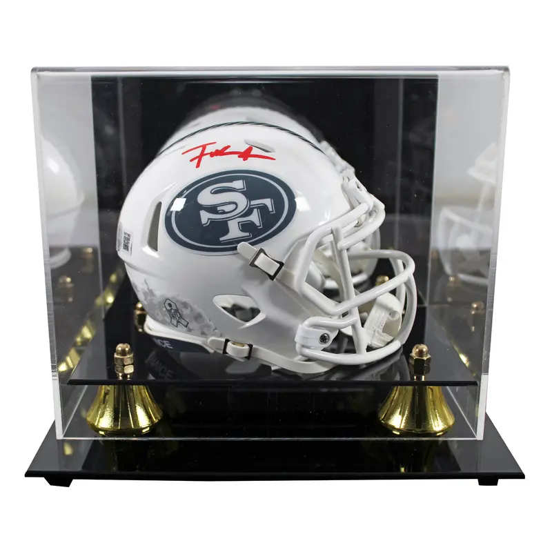 49ers Frank Gore Signed Salute To Service III Speed Mini Helmet W/ Case BAS Wit