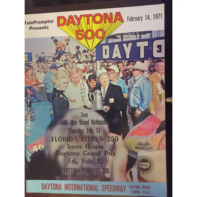 1971 Daytona 500 Program