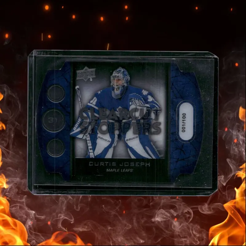 2013-14 Upper Deck Curtis Joseph Clear Cut Stoppers 001/100 #CCS-14