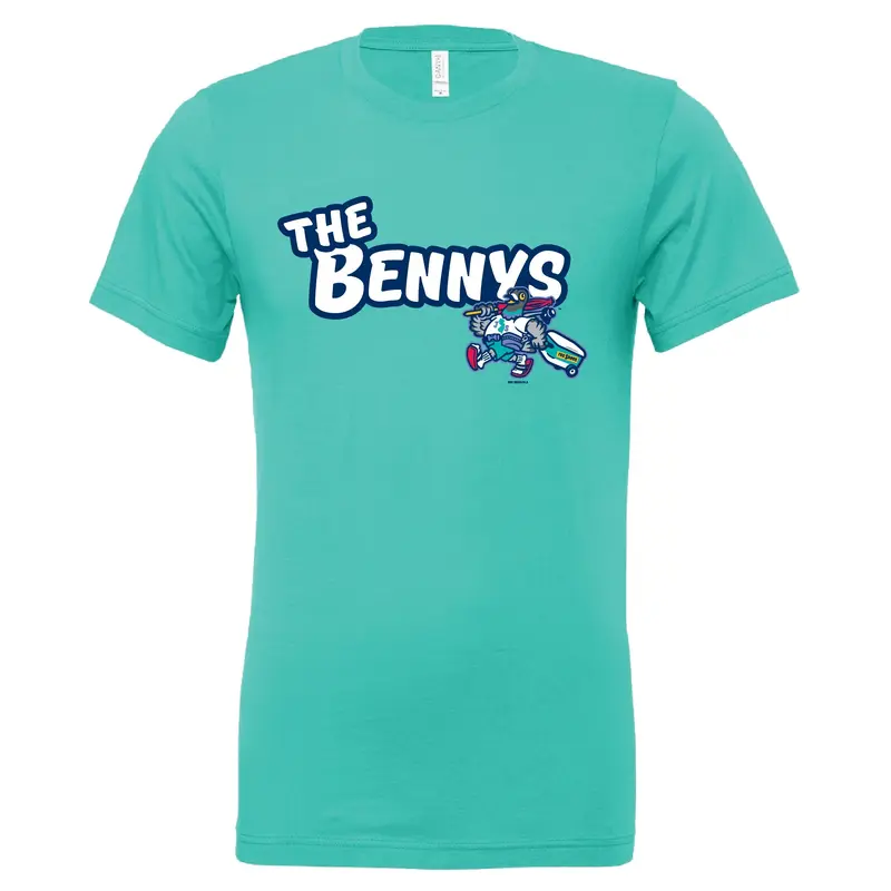 Jersey Shore BlueClaws TNC The Bennys Wordmark Teal T-Shirt