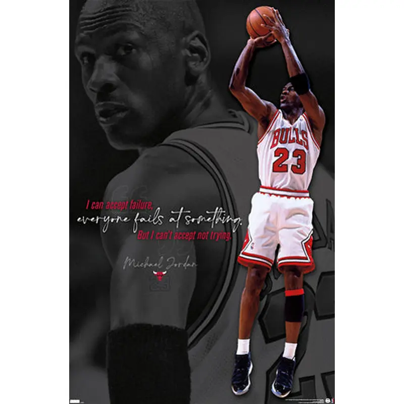 Michael Jordan "Effort" Chicago Bulls Inspirational NBA Poster - Costacos 2022