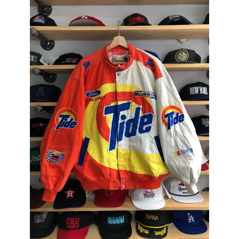 Vintage Jeff Hamilton Tide Racing Nascar Jacket Size XL