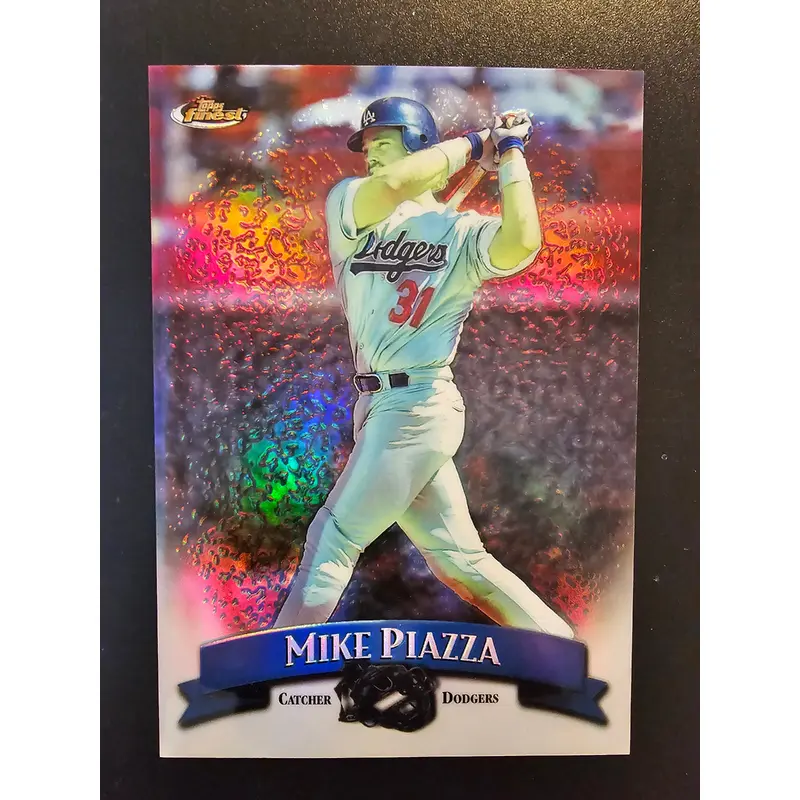 1998 Topps Finest - Jumbo - Refractor - Mike Piazza #4R