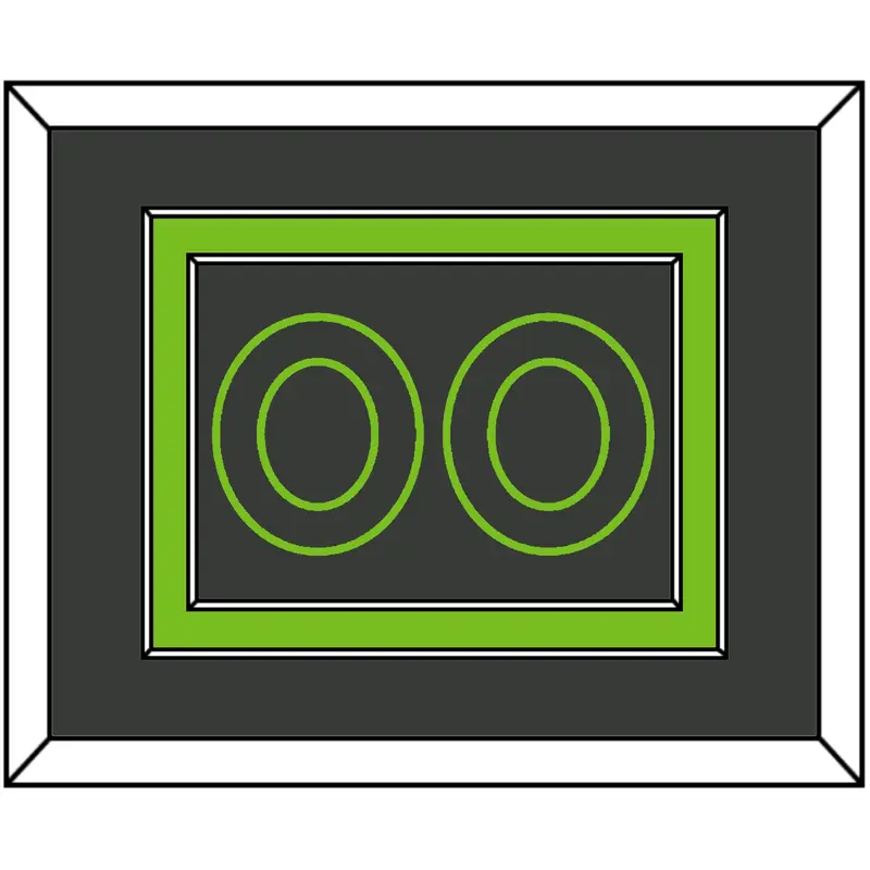 Minnesota Number - Dark Gray Statement - Double Mat 2