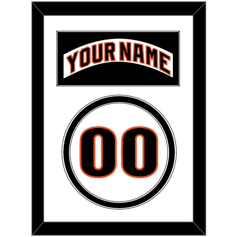 San Francisco Nameplate & Number - Home White (1983-1993) - Double Mat 2