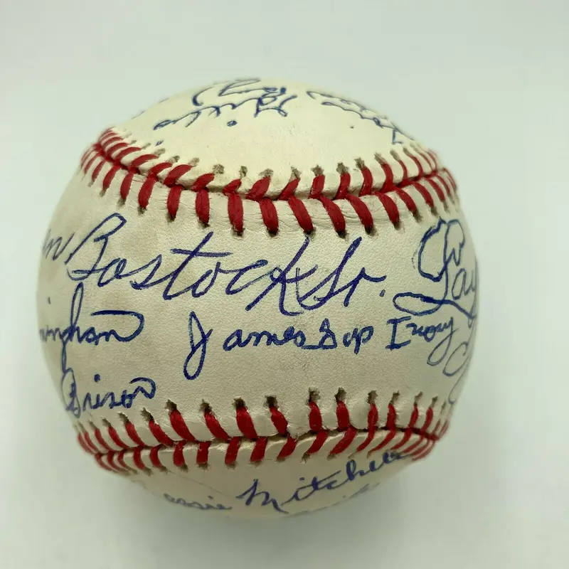 Beautiful Negro League Legends Multi Signed National League Baseball 17 Sigs JSA