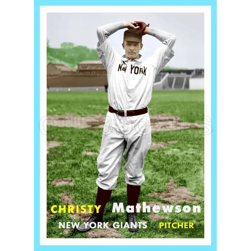 Christy Mathewson 1957 Topps Custom Card - 4096