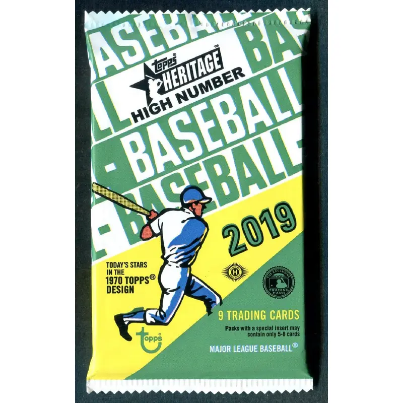 2019 Topps Heritage Baseball Unopened High Number Series Pack (Hobby) (9)
