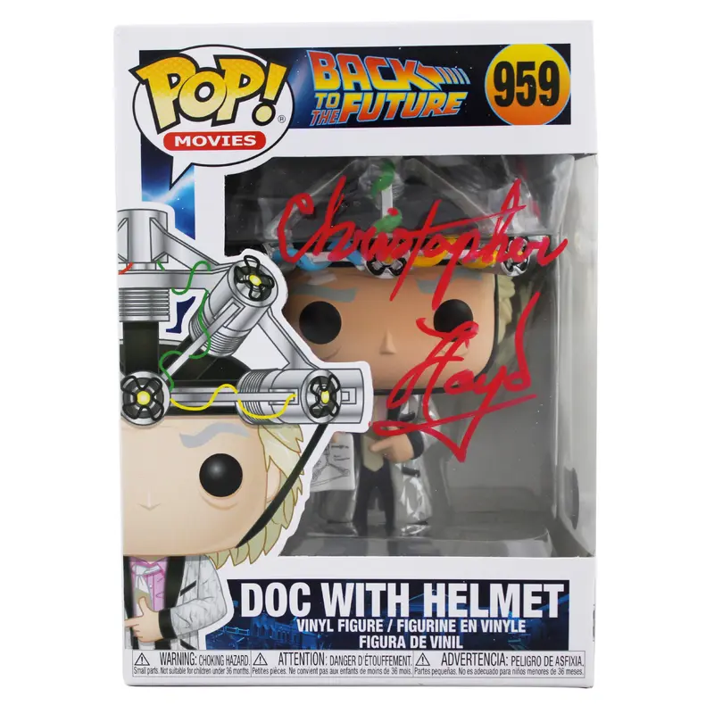 Christopher Lloyd Back To The Future Signed #959  Funko Pop Vinyl Figure BAS 3