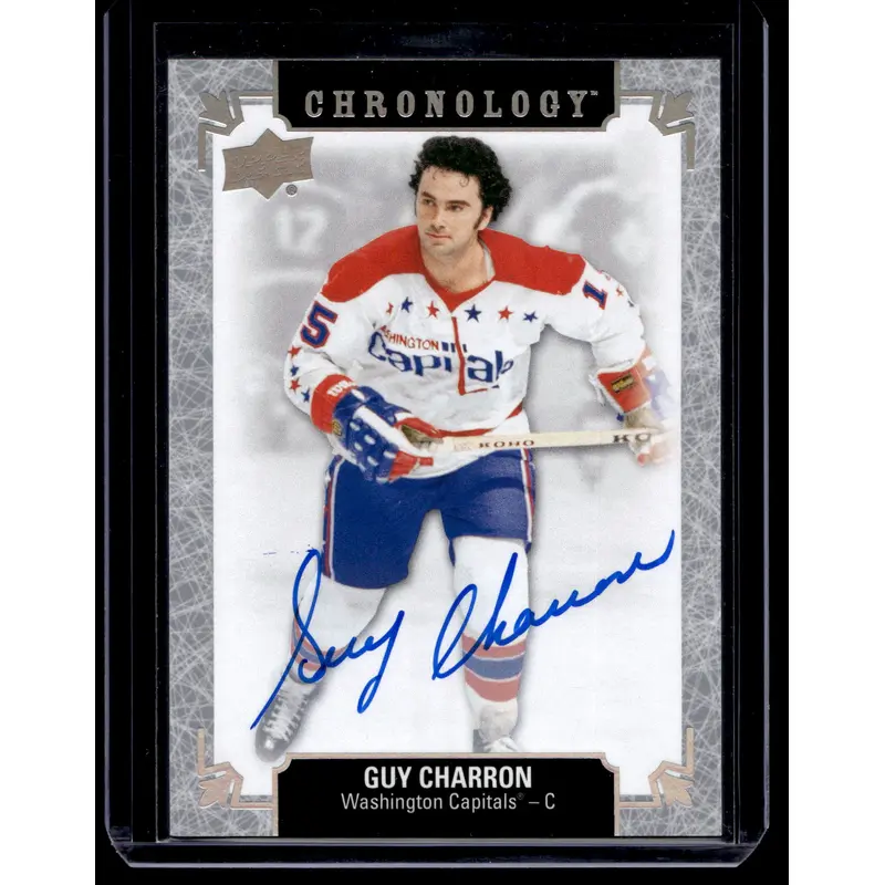 2018-19 Upper Deck Chronology - Franchise History Autographs - Guy Charron #FH-WA-GC