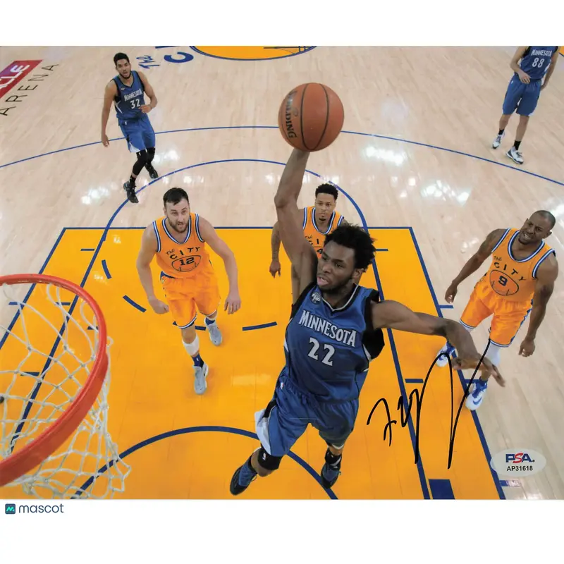 Andrew Wiggins Signed 8x10 PSA Minnesota Timberwolves