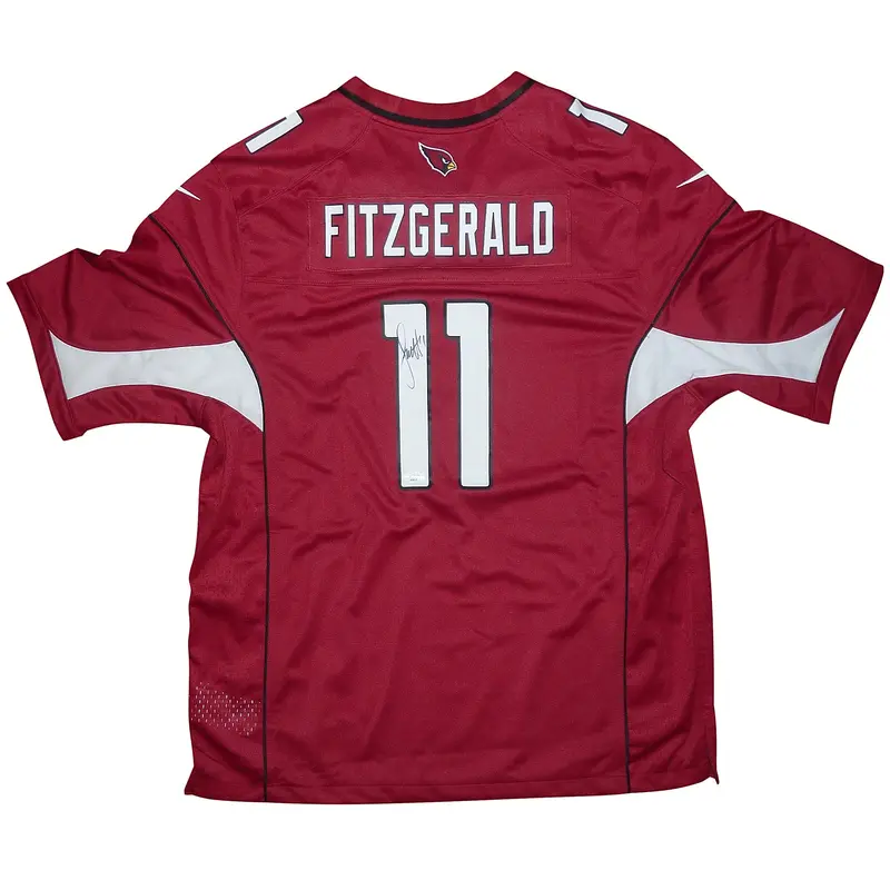 Larry Fitzgerald Autographed Arizona Cardinals (Red #11) Nike Jersey - JSA