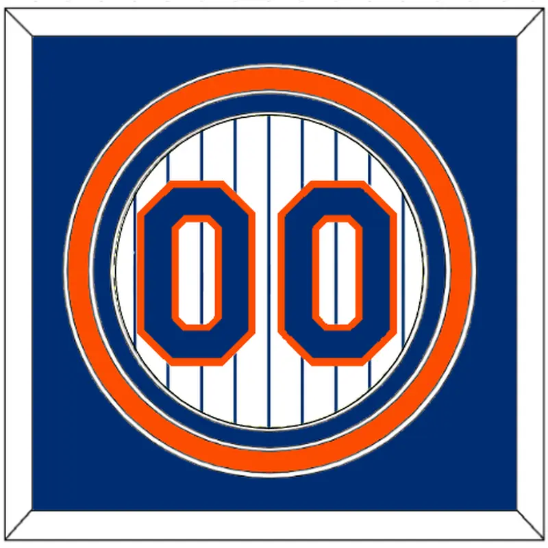 New York Number - Home Pinstripes- Triple Mat 2
