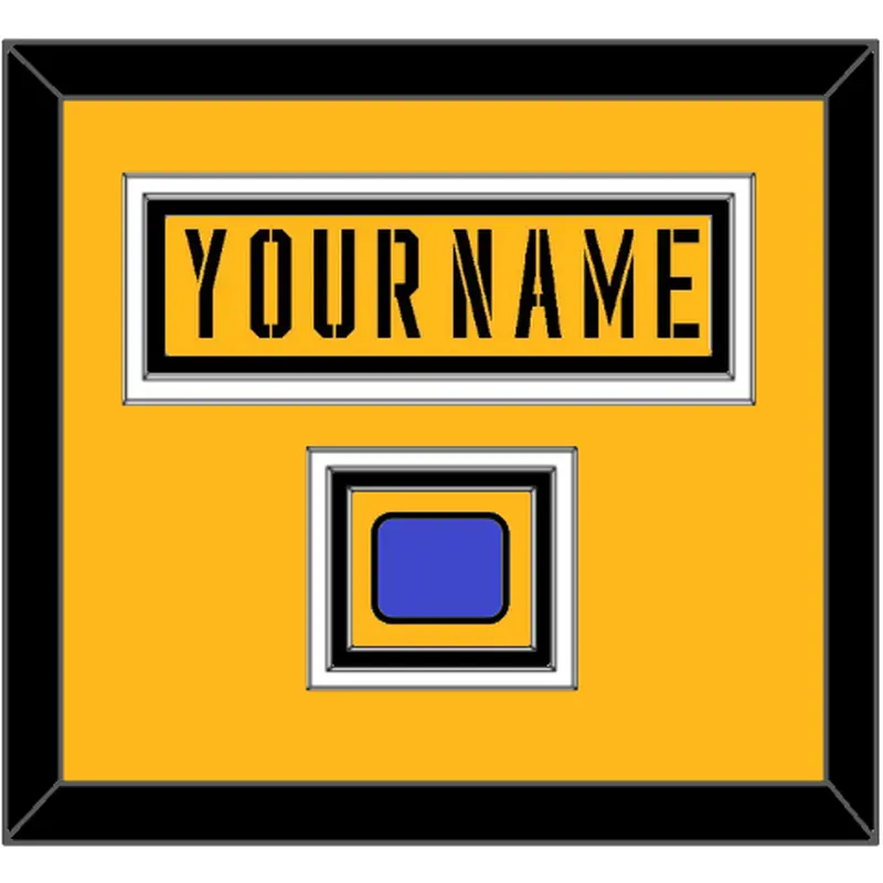 Pittsburgh Nameplate & 2017 Stadium Series Patch - Gold Jersey - Triple Mat 2