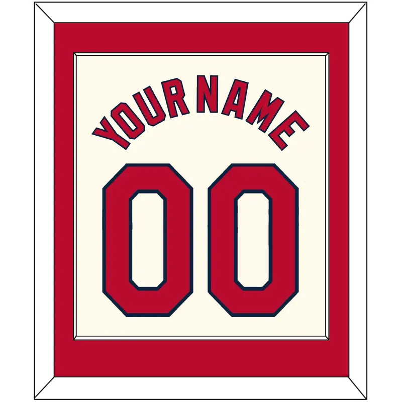 St. Louis Name & Number - Alternate Cream - Single Mat 1
