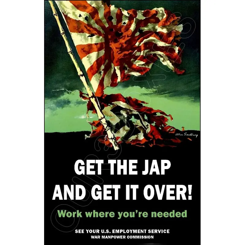 1945 WWII Poster 11X17 - Get The Jap - 3114